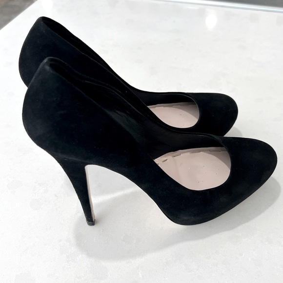 Miu Miu Calzature Donna black suede platform heels - Picture 6 of 11